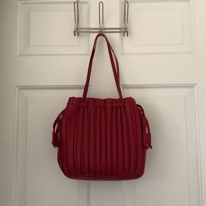 Time & Tru red purse NWT (bucket style)